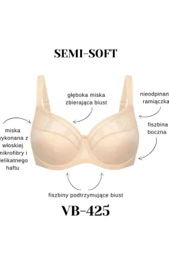 Vena Biustonosze Semi-Soft - Biustonosz półusztywniany semi-soft Maxi VB-425