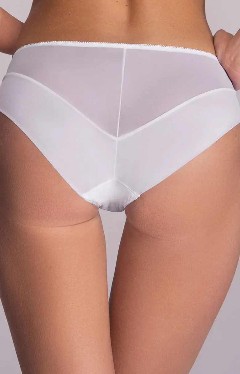 Biustonosz półusztywniany semi-soft biały AV 1030