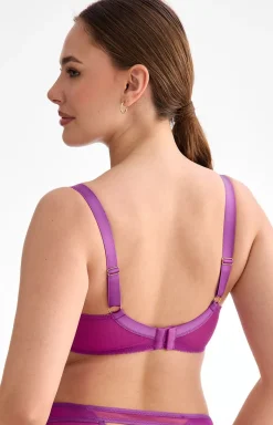 Biustonosz półusztywniany semi-soft fuksja Fiora B150