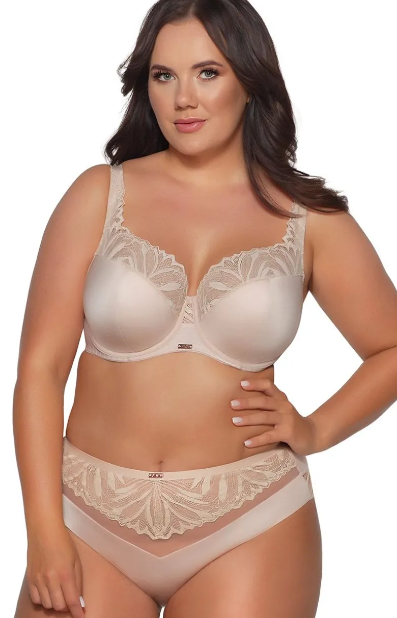 Biustonosz półusztywniany semi-soft beżowy AV 2105 Maxi