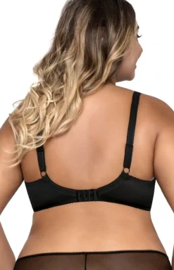 Biustonosz półusztywniany semi-soft czarny AV 1030 Maxi