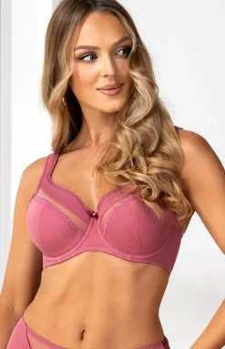 Biustonosz półusztywniany semi-soft różowy 2909 Patrycja S-128