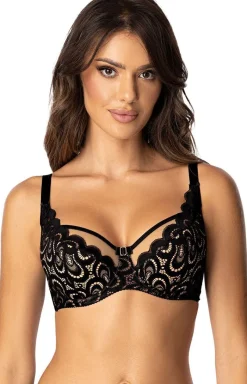 Róża Biustonosz Koronkowy|Bielizna Plus Size - Biustonosz półusztywniany semi-soft Saraja