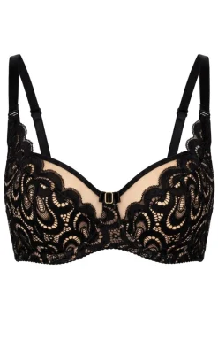 Róża Biustonosz Koronkowy|Bielizna Plus Size - Biustonosz półusztywniany semi-soft Saraja