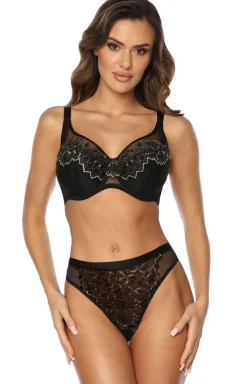 Kinga Biustonosze Semi-Soft - Biustonosz półusztywniany z koronką Shimmer Sophie BC-1074