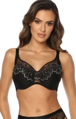 Kinga Biustonosze Semi-Soft - Biustonosz półusztywniany z koronką Shimmer Sophie BC-1074