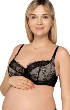 Momtobe Bielizna Ciążowa|Biustonosz Duże Rozmiary - Biustonosz semi-soft usztywniany do karmienia Soul
