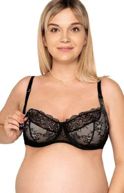 Momtobe Bielizna Ciążowa|Biustonosz Duże Rozmiary - Biustonosz semi-soft usztywniany do karmienia Soul