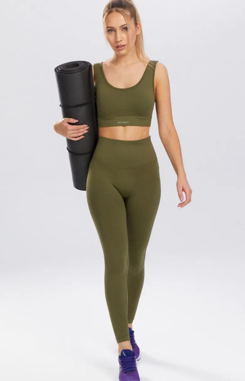Biustonosz sportowy w kolorze khaki Adapt