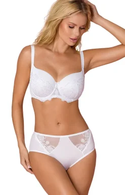 Biustonosz usztywniany semi-soft biały VB-464