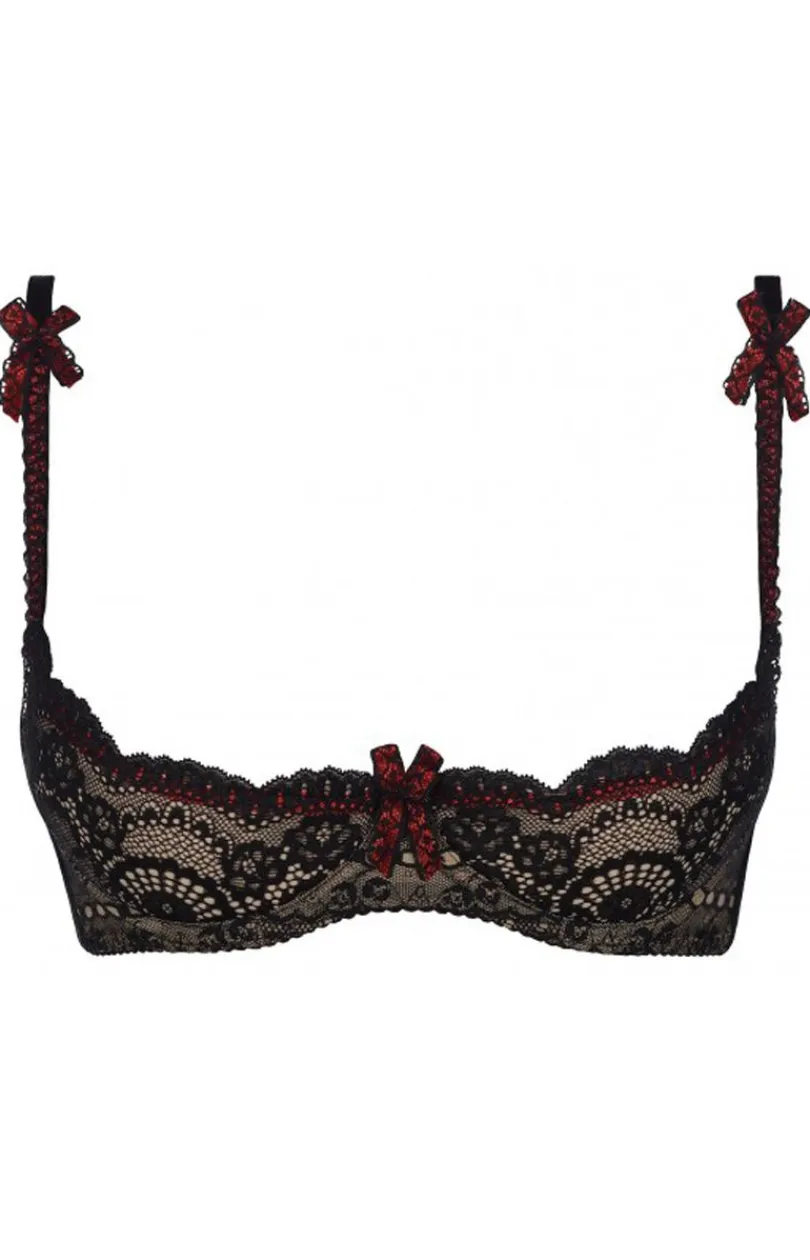 Axami Biustonosze Otwarte|Biustonosze Semi-Soft - Biustonosz V-8301 peek-a-boo