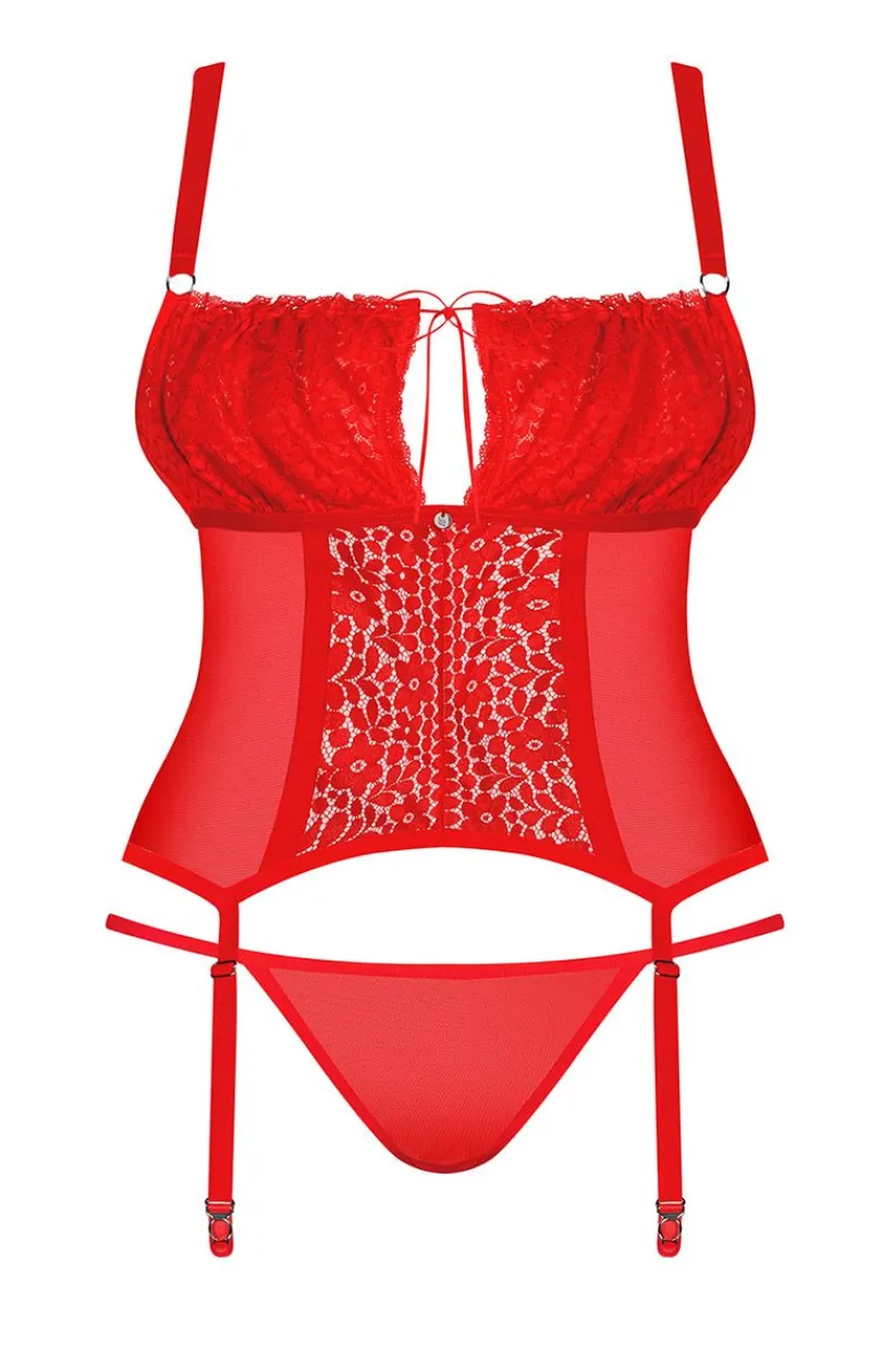 Obsessive Body|Gorsety - Blossmina gorset i stringi