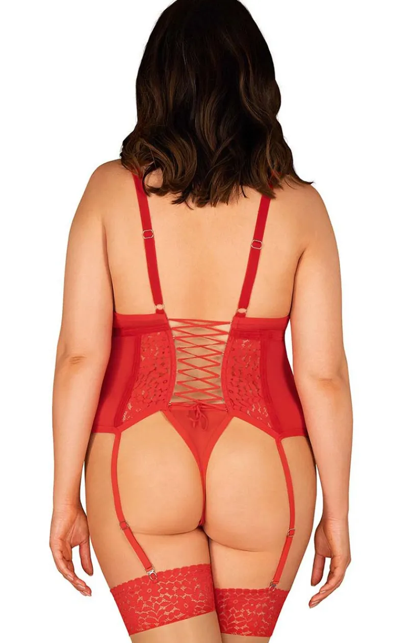 Obsessive Body|Gorsety - Blossmina gorset i stringi