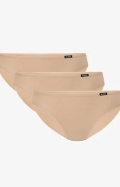 Damskie ATLANTIC Figi Hipster|Wielopaki Damskie - 3BP-602 bawełniane beżowe figi z niką taią 3-pack