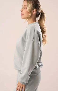 Babell Moda|Bielizna Homewear - Bluza damka dreowa bez kaptura w kolorze eukaliptua 3009