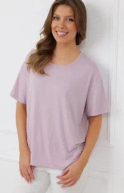 Italian Fashion Moda - Bluzka daska krótki rękaw Ria