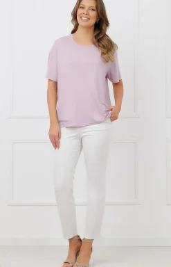 Italian Fashion Moda - Bluzka daska krótki rękaw Ria