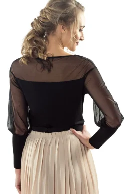 Eldar Moda - Buzka z bufiatyi rękawai czarna Brena