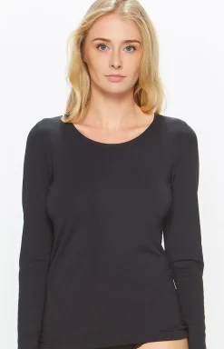 Miss Fabio Bielizna Homewear|Podkoszulki - Buzka z długi rękawe czarna 50/9-B1/1