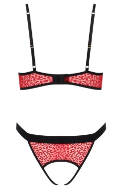 Passion Body|Body - Body damskie koronkowe z otwartym krokiem Porigelia