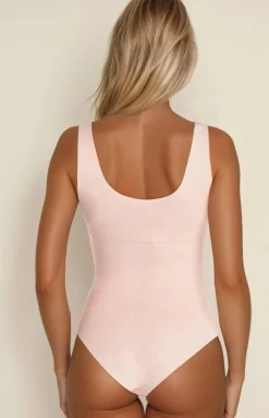 Body damskie wyszczuplające bezszwowe Mercy 2419 beżowe