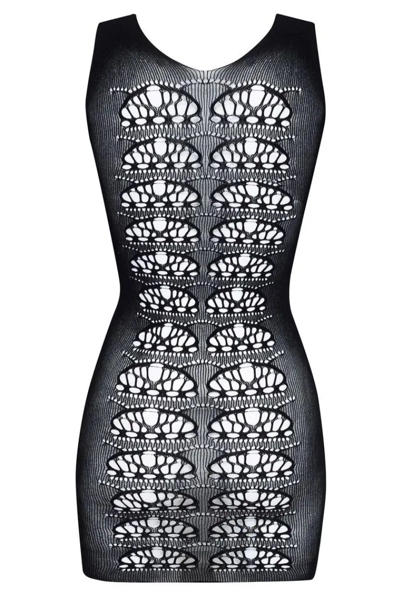 Beauty Night Bodystocking|Koszulki - Bodystocking sukienka czarna koszulka Paola