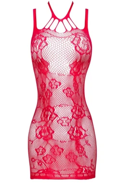 Bodystocking sukienka czerwona Anya
