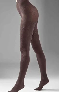 LEGS Rajstopy - Brązowe rajstopy bawełniane 190 Rambi Cottone 10 DEN