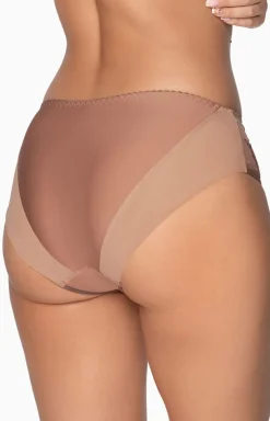 Brązowy biustonosz semi-soft z haftem Elena Art. 1107