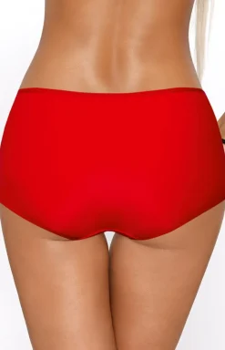 Damskie PariPari Lingerie Majtki Z Wysokim Stanem|Figi Koronkowe - Cai czerwone figi z podwyżzony tane