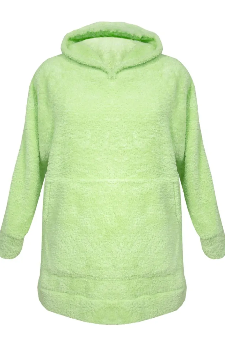 Damskie DKaren Szlafroki I Peniuary|Bielizna Homewear - Ciepła kocobuza daka poarowa róż Ariea