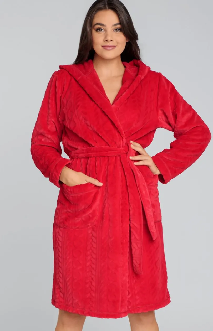 Damskie Italian Fashion Szlafroki I Peniuary|Szlafroki Damskie - Ciepły szlafrok damski Zala