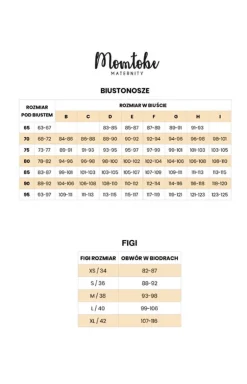 Ciążowe figi wysokie beżowe Huggy