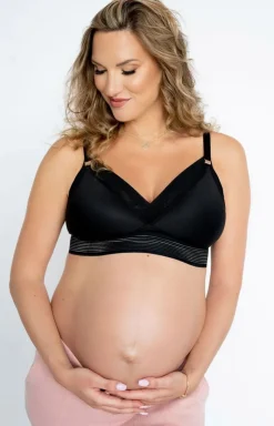 Ciążowy biustonosz semi-soft do karmienia LoveMe mama