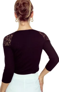 Eldar Moda - Czarna bluzka damska Liliana
