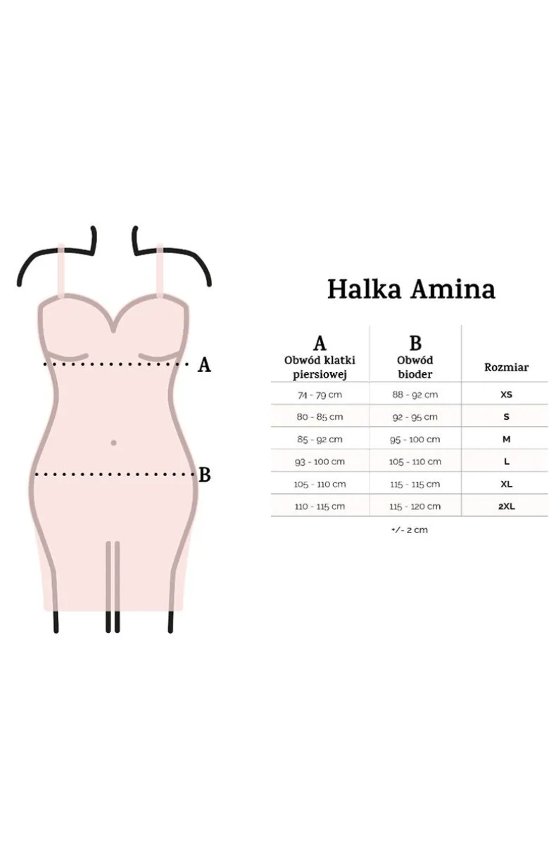 Czarna koszula nocna satynowa Amina