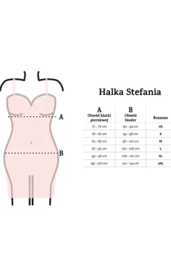 Czarna koszulka nocna wiskoza Stefania