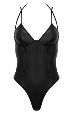 KOTEK Body|Body - Czarne body damskie Blackelia