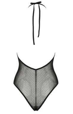 Czarne body damskie koronkowe Clarisse