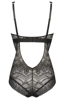 Czarne body damskie koronkowe Desire