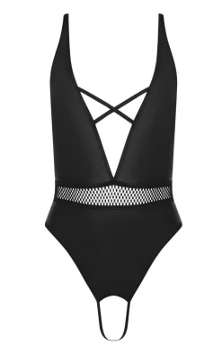 Passion Body|Body - Czarne body damskie otwarte Kristeen