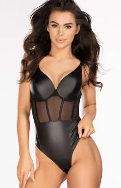 Axami Body - Czarne body daskie V-10590