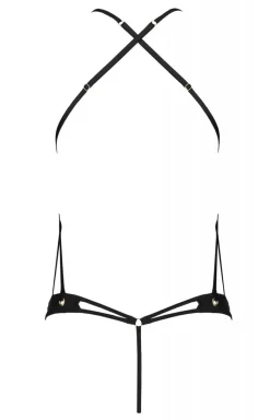 Passion Body|Body - Czarne body damskie wet look Tasmina