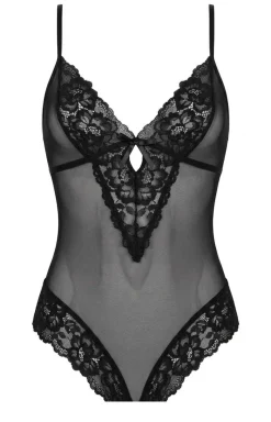 Irall Body|Body - Czarne body dakie z otwarty krokie Aira
