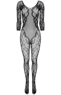 Czarne bodystocking BG004