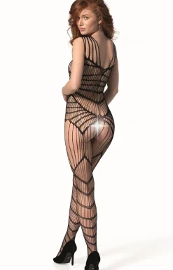 Passion Bodystocking|Body - Czarne bodystocking BS102