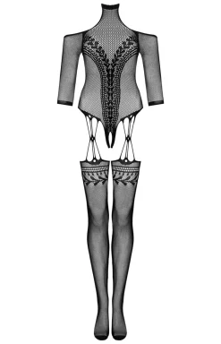 Obsessive Bodystocking|Body - Czarne bodystocking damskie G333