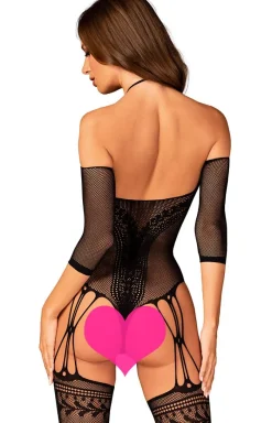 Obsessive Bodystocking|Body - Czarne bodystocking damskie G333
