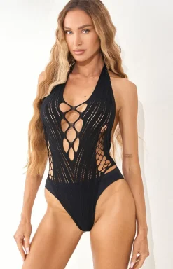 Czarne bodystocking damskie SEXY SLIM BLACK