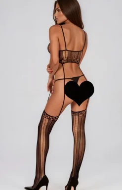 LivCo Corsetti Fashion Bodystocking|Body - Czarne bodystocking Madastres LC 17331